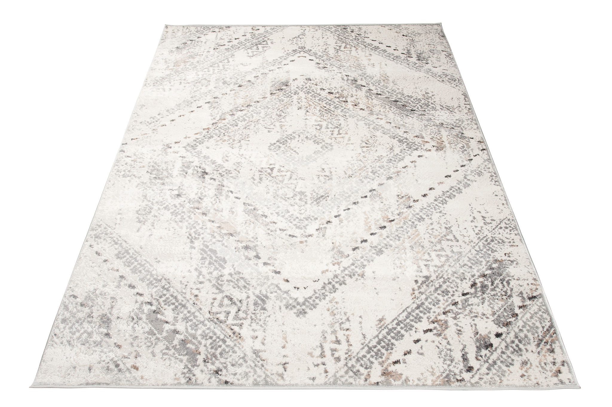 Dywan Valley Szary Vintage Etniczny Diament